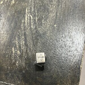 Pandora 'STUDY' stack of books charm